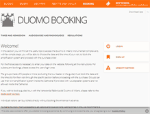 Tablet Screenshot of booking.duomomilano.it